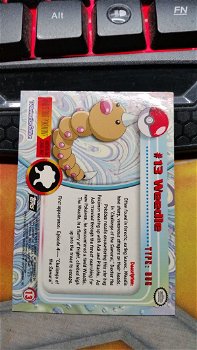 Weedle #13 Rainbow Foil Series 1 (Topps) Pokemon gebruikt - 1