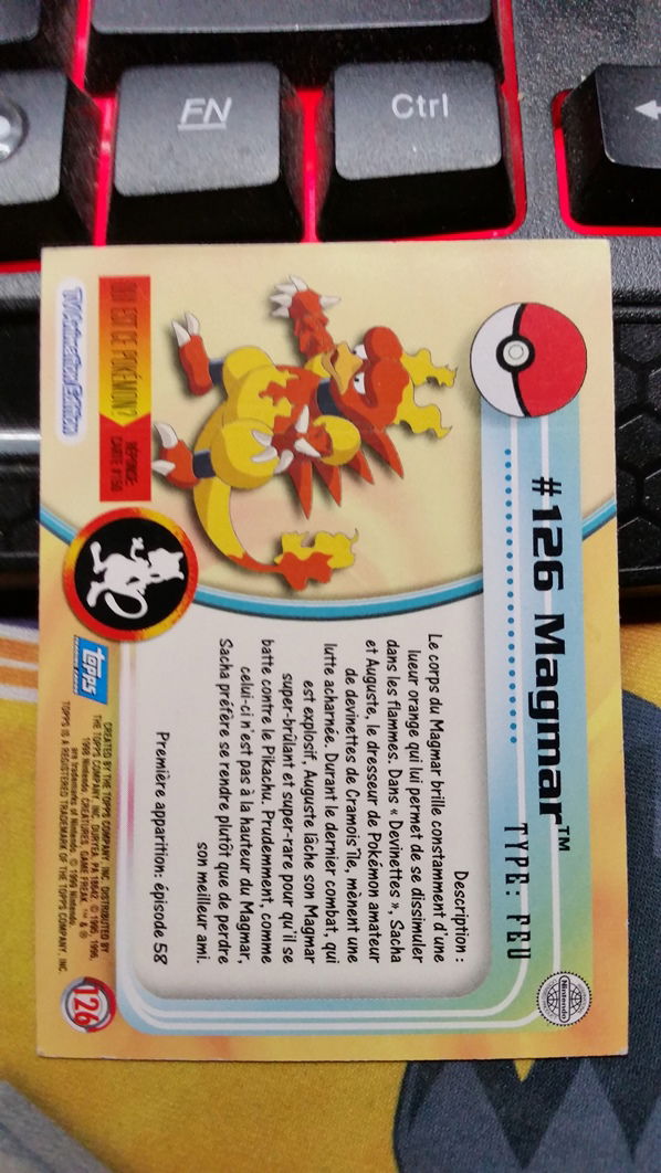 Magmar #126 Series 3 (Topps) Pokemon nearmint - Afbeelding 2