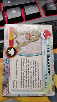 Geodude #74 Series 1 (Topps) Pokemon gebruikt 5 - 1