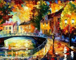 FULL diamond painting abstract landscape XL GERESERVEERD
