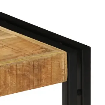 Tv-meubel 90x30x40 cm massief mangohout, hardhout, hifikast, halkast, industrieële stijl - 3