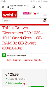 Denver tablet 32gb zwart. Nieuw in doos & spotgoedkoop. - 6