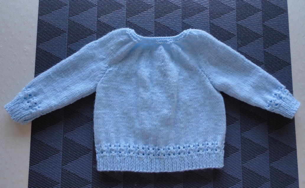 043 blauw vestje ca. maat 62 - Afbeelding 2