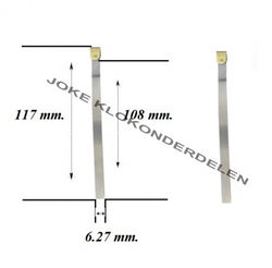 = Slingerveer = Engelse staande klok = 24903