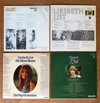 4x LP: Liesbeth List (1966, 1971, 1972, 1977) - 1