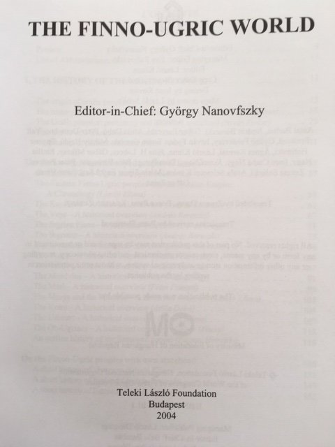 The Finno-Ugric World - Teleki Laszlo Foundation - Afbeelding 3