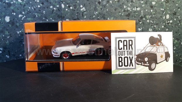 Porsche 911 Carrera RS 2.7 wit/rood 1:43 Ixo - 3