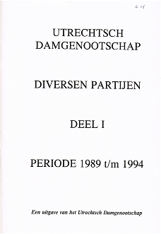 Utrechts Damgenootschap Diverse partijen,  periode 1989 t/m 1994, d1