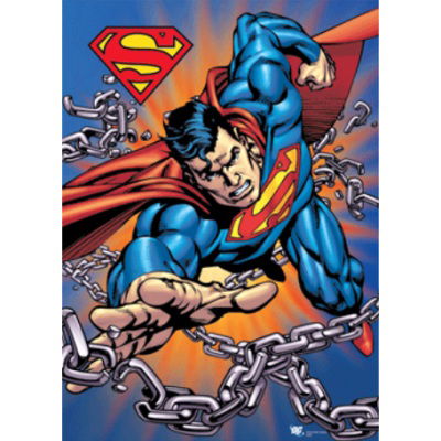 Superman 3D poster bij Stichting Superwens! - nr. 1