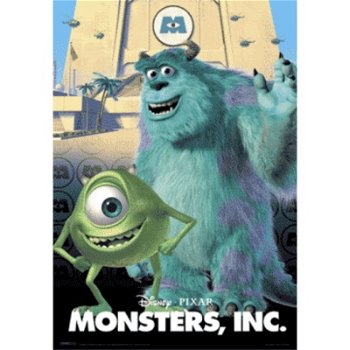 Disney Pixar Monsters, Inc. 3D poster bij Stichting Superwens! - 0