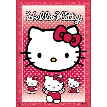 Hello Kitty 3D poster bij Stichting Superwens! - 0