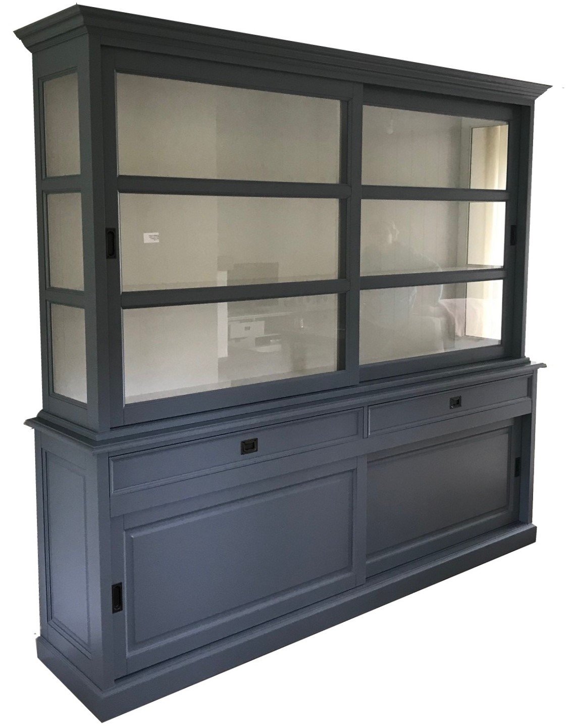 Buffetkast Montfoort babyblauw - wit 240 x 220 - nr. 1
