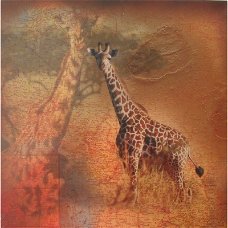 Giraffe art print bij Stichting Superwens!