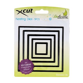 Xcut Nesting Dies - Square (5pcs) XCU503007 - 0