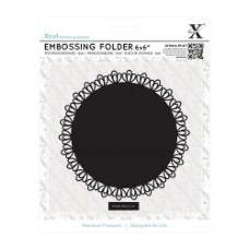 Xcut Embossing Folder 6x6" - Filigree Circle XCU515166