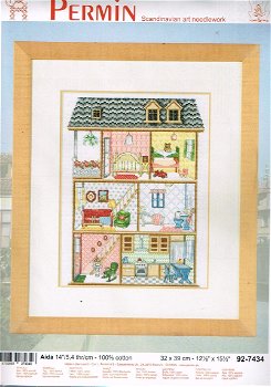 PERMIN BORDUURPAKKET POPPENHUIS ( DOLL HOUSE) 7434 - 0