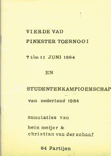 Vierde VAD Pinkster toernooi  1984