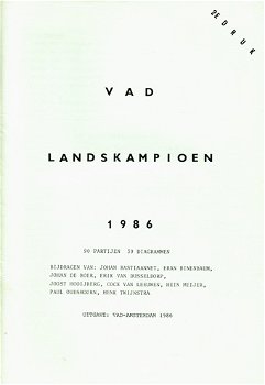 VAD Landskampioen 1986 - 0