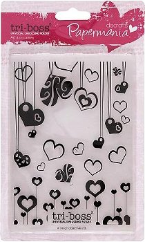 Universal Tri-Boss Embossing Folder (A6) - Heart Attack PMA515300 - 0