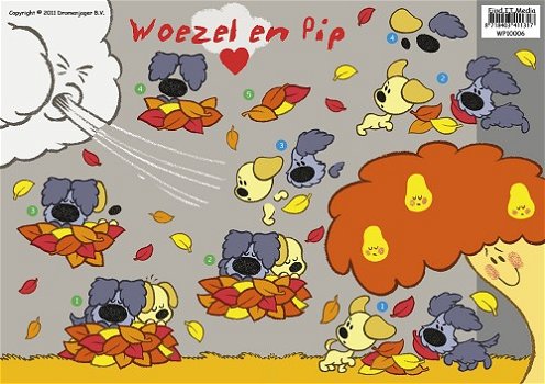 Woezel en Pip knipvel - Herfst WP10006 - 0