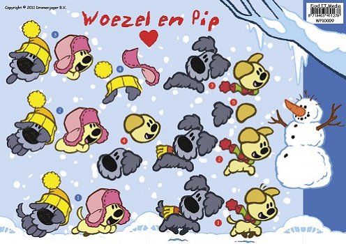 Woezel en Pip knipvel - Sneeuwpret WP10009 - 0