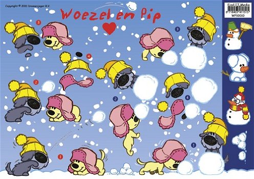 Woezel en Pip knipvel - Winter WP10010 - 0