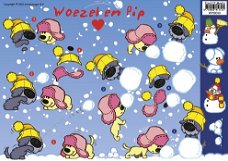 Woezel en Pip knipvel - Winter WP10010