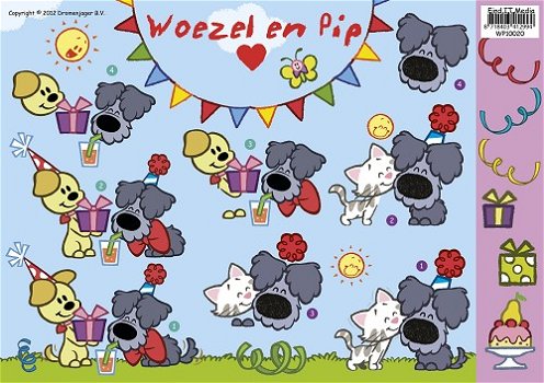 Woezel en Pip knipvel - Feestje 1 WP10020 - 0
