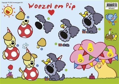 Woezel en Pip knipvel - Feestje 2 WP10021 - 0