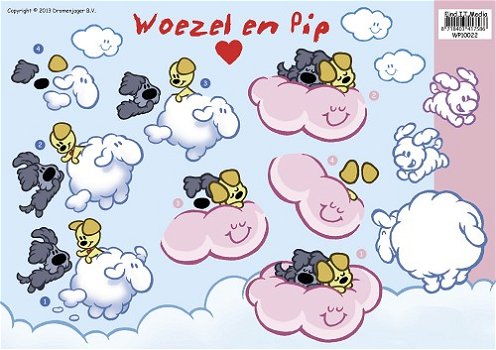 Woezel en Pip knipvel - In de Wolken WP10022 - 0