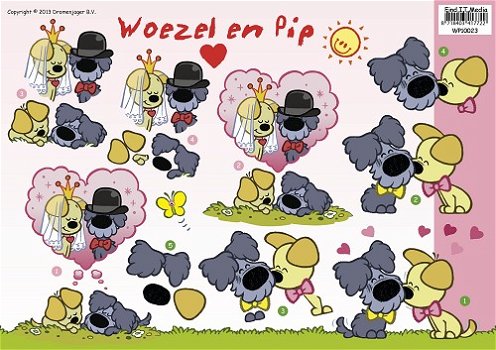 Woezel en Pip knipvel - Liefde WP10023 - 0