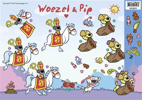 Woezel en Pip knipvel - Sinterklaas WP10024 - 0