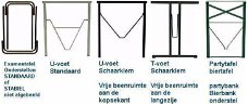 NIEUWE Biertafel onderstel bierbankonderstel Klaptafel frame