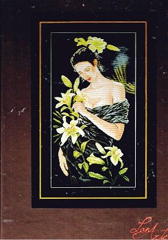 AANBIEDING LANARTE BORDUURPAKKET, LADY WITH LILIES 748 - 0