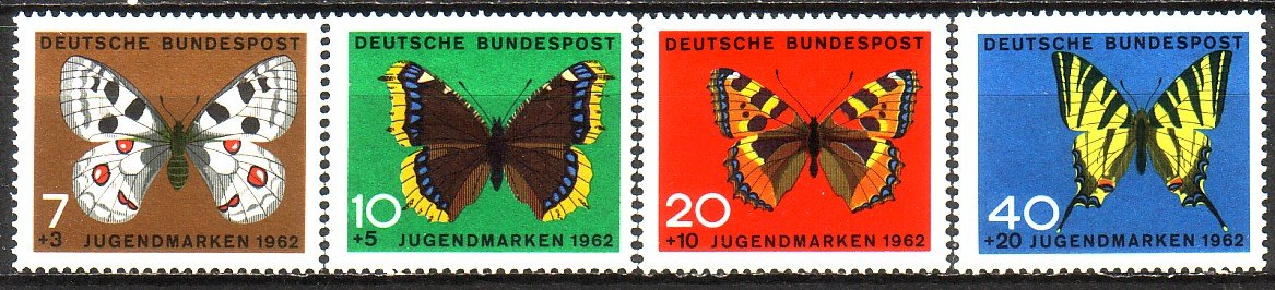 BR Duitsland 376 - 379 postfris - 0