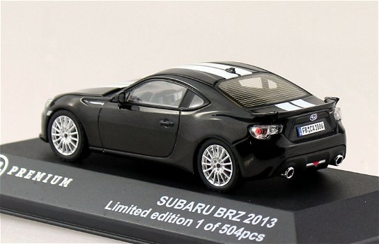 1:43 Triple 9 Subaru BRZ 2013 zwart - 2