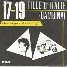 17-19 ‎– Fille D'Italie (Bambina(1986)  Zeldzame Synth-pop