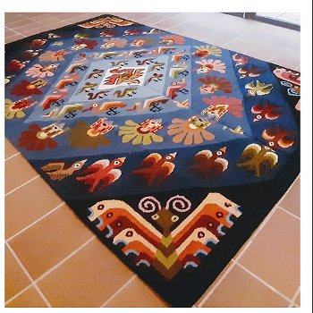 Peru carpets, Peru Vintagerugs, Handknottedrug online kopen - 1