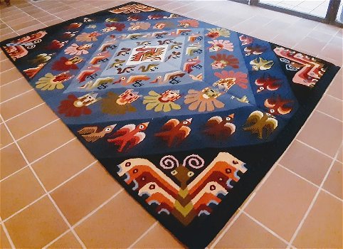 Peru carpets, Peru Vintagerugs, Handknottedrug online kopen - 5