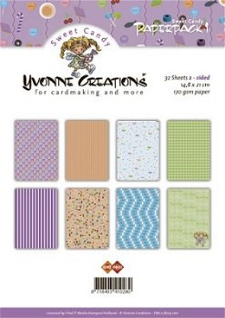 Yvonne Creations A5 Paperpack1 Sweet Candy 14,8x21cm - 0
