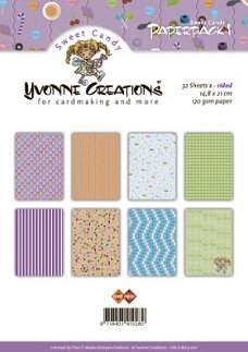 Yvonne Creations A5 Paperpack1 Sweet Candy 14,8x21cm