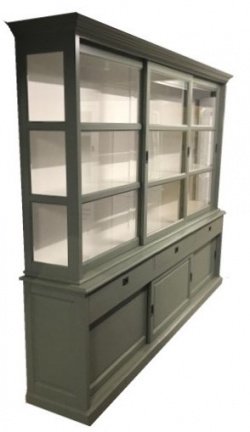 Buffetkast Putten Engels groen 300 x 50/40 x 240cm - nr. 1