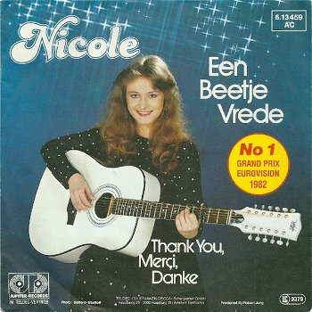 Nicole ‎– Een Beetje Vrede (Vinyl/Single 7 Inch) Eurovisie Songfestival - 0