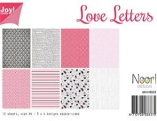 Papierset Love letters