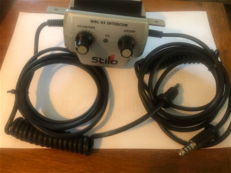 STilo Rally Intercom set WRC03 met 12V/9V adapter - 0