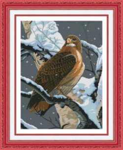 # Compleet borduurpakket; Valk #