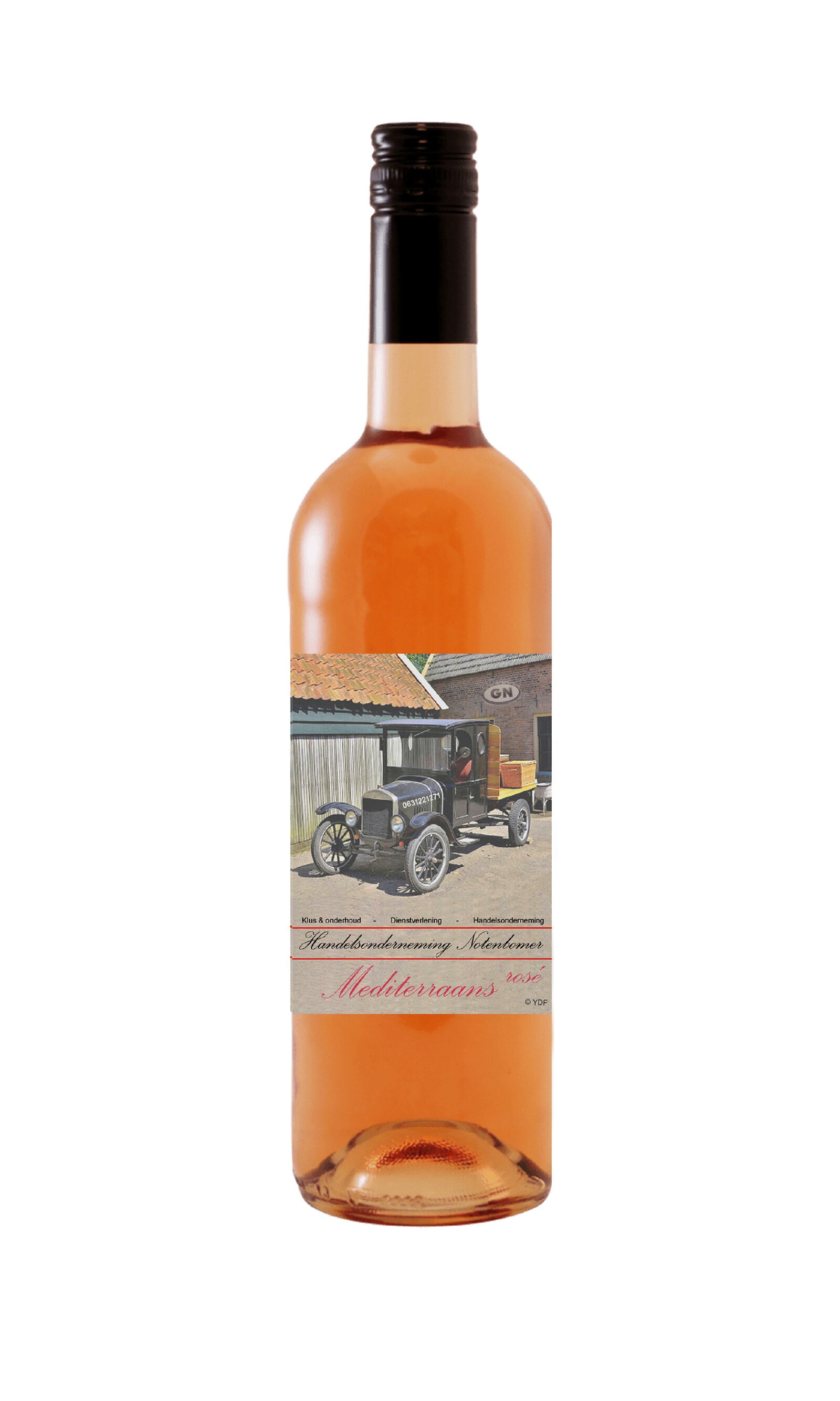 Wijn met eigen etiket 24 flessen 75 cl. rood/wit /rosé of combi - Afbeelding 2