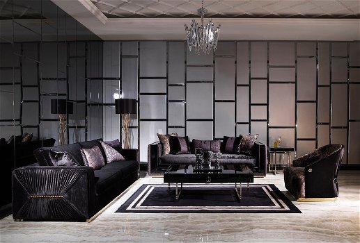 Heldere modern woonkamer, Donkere ontwerp - Woiss Breda NL - 3