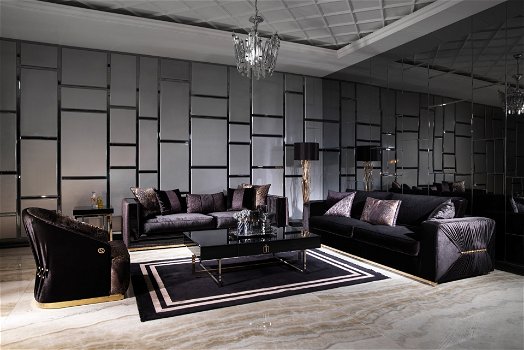 Heldere modern woonkamer, Donkere ontwerp - Woiss Breda NL - 4