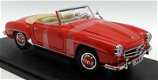 1:18 Welly NEX 19841W 1955 Mercedes Benz 190 SL Red - 0 - Thumbnail